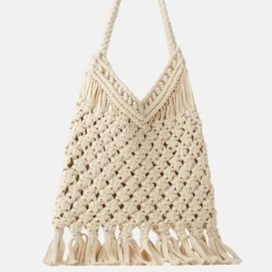 ZARA heavy crochet bag